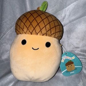 mac the acorn squishmallows fall squad 7.5 inch plush brand new with tags decor
